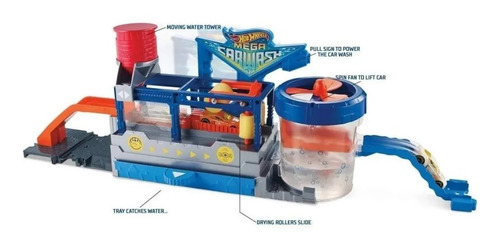 Imagem 2 de 6 de Lava Rápido Hot Wheels Pista E Acessórios Mattel Original