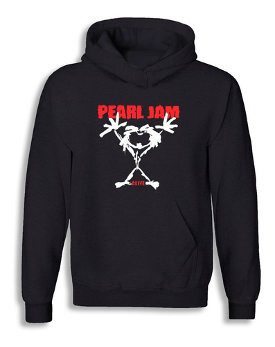 Imagen 1 de 2 de Poleron Estampado Diseño Pearl Jam