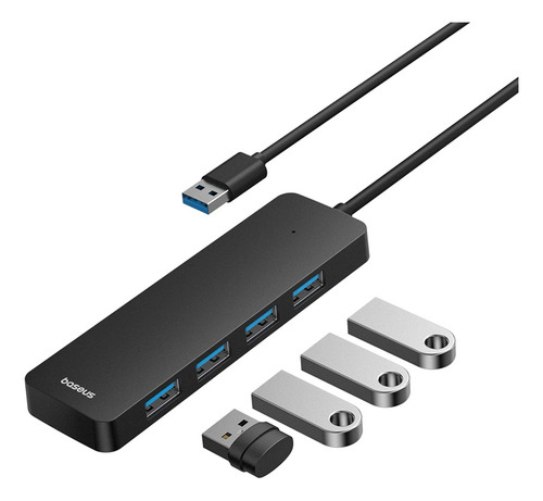 Hub Adaptador Usb-a 4 En 1 Baseus Usb 3.0 Cable 50 Cm