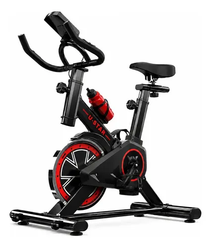 U-STARBicicleta Spinning Ergométrica U Star Semi Profissional Bike Preto