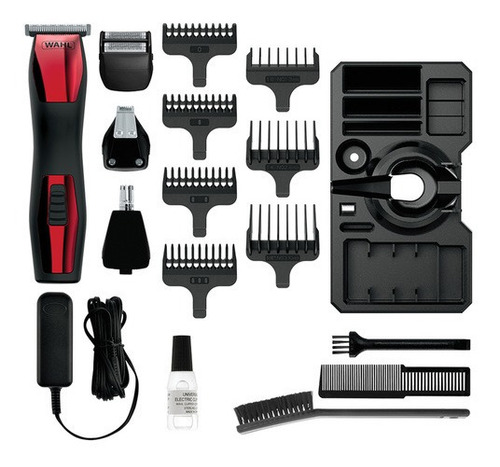 Imagem 2 de 2 de Cortador de cabelo Wahl Home Groomsman T-Pro 985544810 vermelho 110V/220V