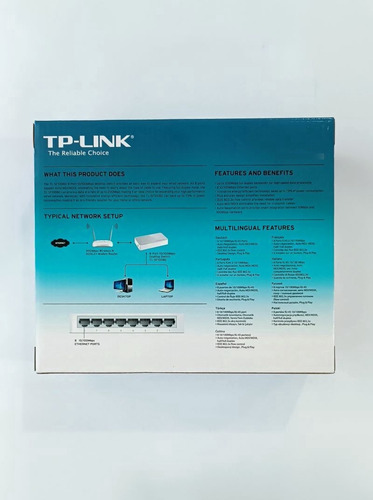 Switch De Sobremesa Con 8 Puertos A 10/100 Mbps Tp-link