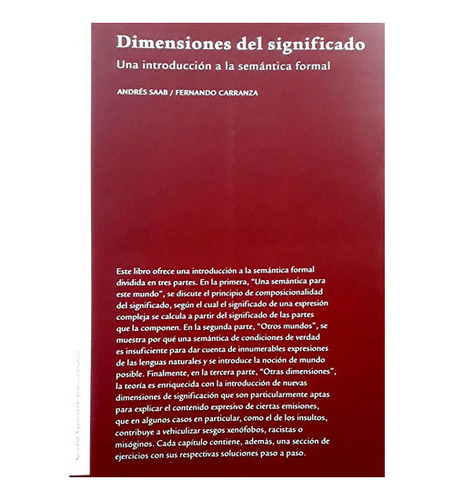 Dimensiones Del Significado: Una Introducción A La Semánti