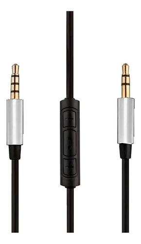Cable Auxiliar Mini Plug 3.5mm Audio Jack Macho + Microfono 