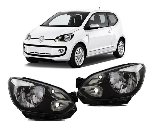 Juego De Opticas Volkswagen Up 2014 2015 2016 Vira Negra