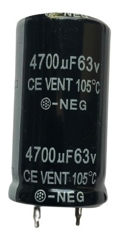 Imagem 5 de 6 de Capacitor Eletrolítico Snap 4700uf 63v 105º