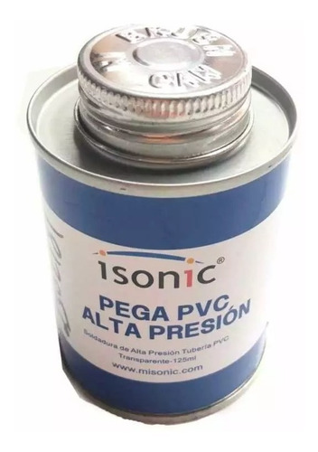 Pega Pvc Alta Presión Transparente 125gr Isonic