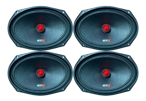 4 Alto Falante Etm 6x9 Pol Linha Emb Som Automotivo 125w Rms