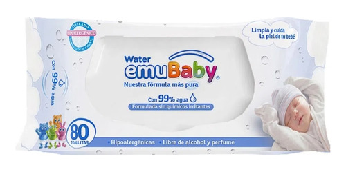 Toallas Humedas Emubaby Water Pack 160 Unidades