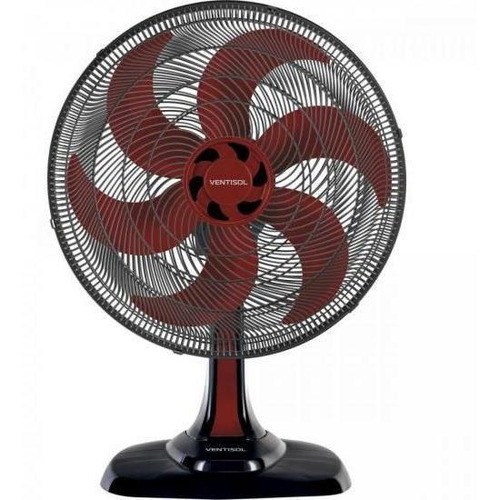 Ventilador De Mesa Ventisol Turbo 6 50cm Vermelho 127v