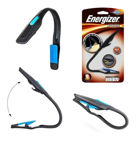 Imagen 3 de 4 de 1 X Linterna Energizer Luz Lectura Book Light Led Con Clip