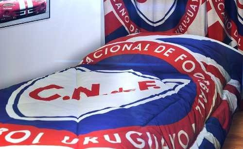 Cortinas En Set De 2 Paños Nacional O Peñarol - Rc Sueños
