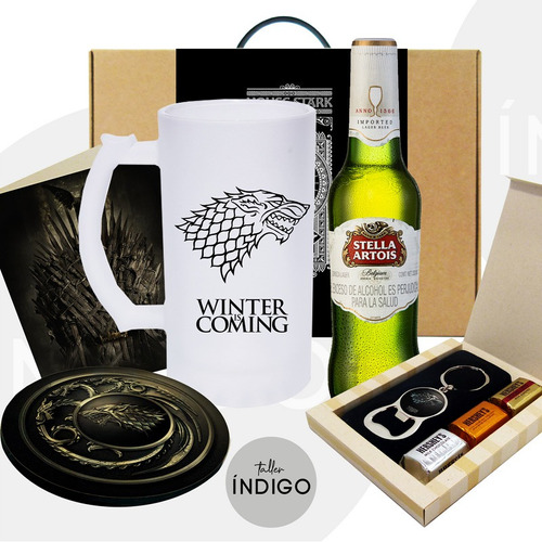 Combo Juego De Tronos / Got - Casa Stark  Artesanal / Mug