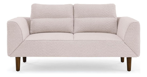 Sofa Cama Moderno Super Comfortable 163 A 210cms Velvet Rosa Claro Bouclé