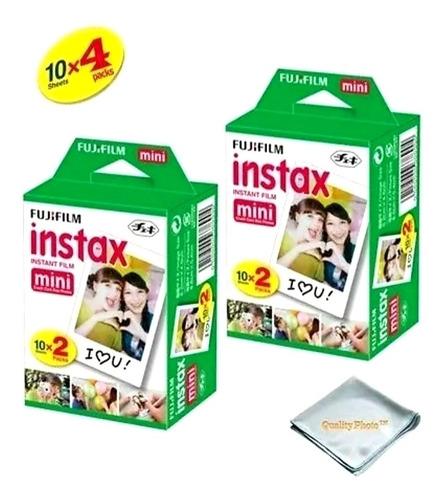 Papel Filme Para Instax Mini 7, 8, 9, 11 -40 Fotos 5,4 X 8,6