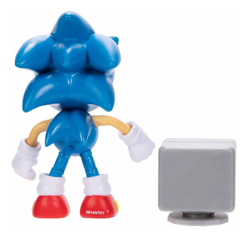 Sonic Figura Con Caja Objetos Monitor De 4 Pulgadas Serie 17