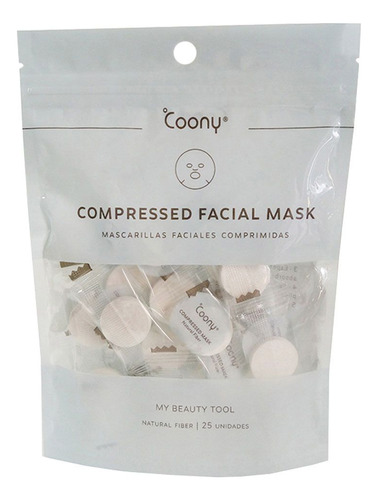 Coony Mascarillas Faciales Comprimidas Limpieza De Poros Tipo De Piel Sensible