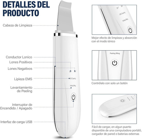 Imagen 6 de 7 de Limpiador De Piel Profesional Para Masaje Facial