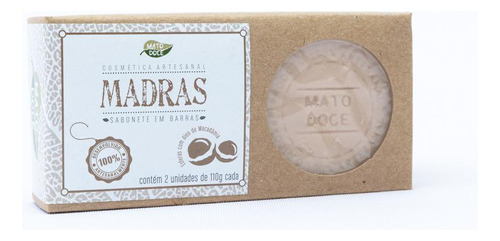 Sabonete Barra Hidratante 2 Unid Madras 220g Aromático