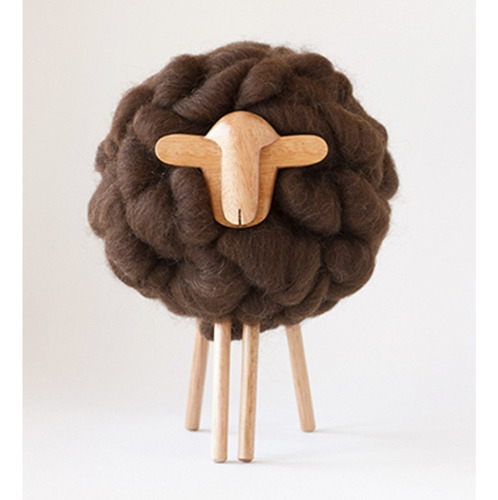 Ovejita Lana Y Madera Top - Taller Clavelli Artesanal Deco
