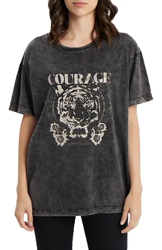 Remera Algodón Estampada Batik Amplia Mujer Mistral 41232b