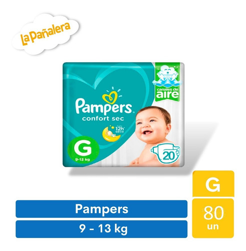 Pañal Pampers Confort Sec Talla G