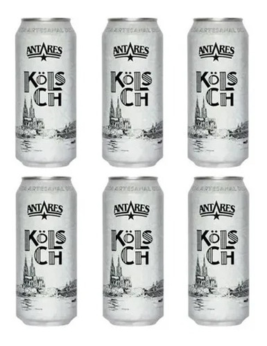 Lata Cerveza Antares Kolsch X473cc Six Pack