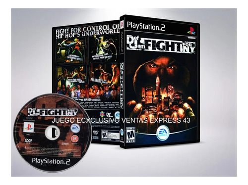 Ps 2 Def Jam For Ny / Premium / De Colección
