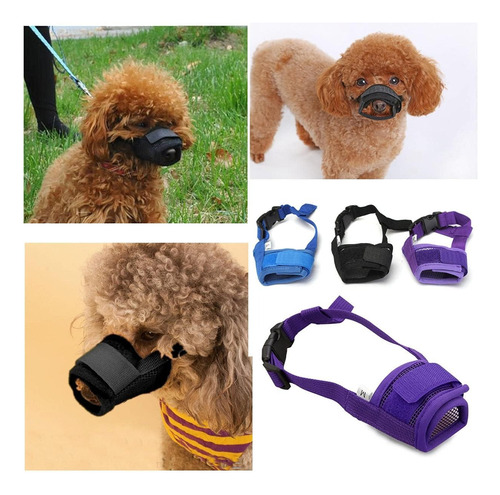 Bozal Ajustable Seguridad Entrenamiento Para Perro Mordedura Negro Xxl