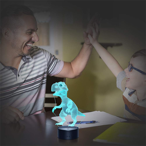 P 3d Dinosaur Children Night Lamp Led Colors Changing Lighti