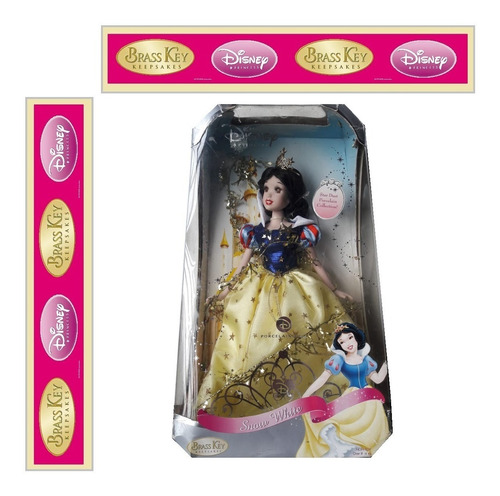 Boneca Branca De Neve Brass Key Porcelana Star Disney 2007