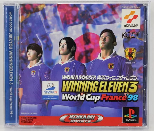 Winning Eleven 3 World Cup France 98 Original Completo Ps1 (Usado)