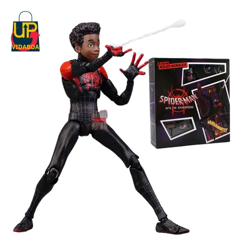 Boneco Premium - Homem Aranha Miles Morales 14cm Articulado Boneco Premium - Homem Aranha Miles Morales 14cm Articulado