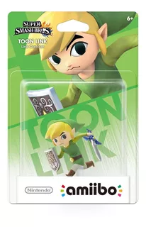 Figura Amiibo Original Toon Link Zelda Super Smash Bros