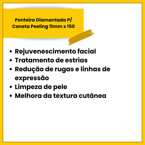 Ponteira Diamantada P/ Caneta Peeling Ø11mm 3 Tipos! Tipo De Pele 150