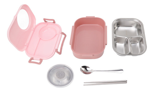 Compartimento De Almoço Em Aço Inoxidável Pink Containers 14