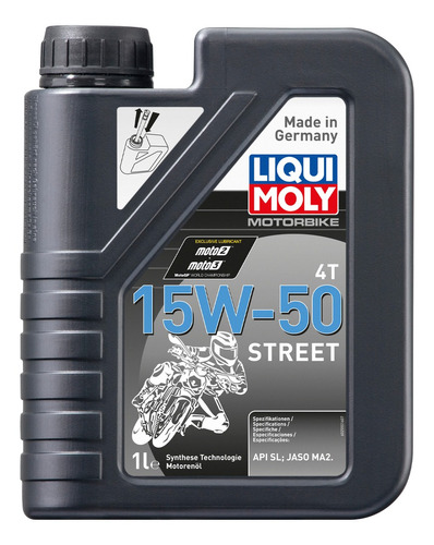 Motorbike 4t 15w50 Street Liqui Moly Aceite Para Motor 1l
