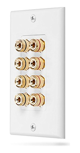 (quad Speaker) Home Theater Wall Plate  Premium Quality...