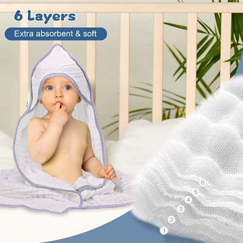 Asung Toallas De Baño Con Capucha Para Bebé, Toalla De Baño