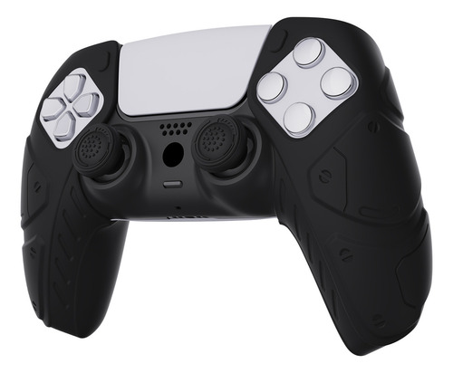 Funda De Silicona Por Separado Con Tapas Para Ps5 Control Color Negro