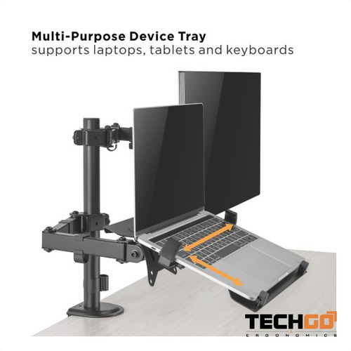 Base De Escritorio Para Monitor Y Portátil, Techgo Spml-12