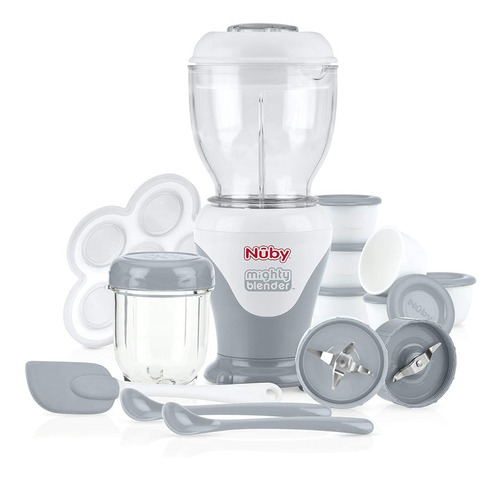 Nuby Mighty Blender Licuadora Juego 22 Para Alimentos Bebés