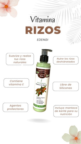 Curly Crema Para Peinar Edengi Activador De Rizos 260ml