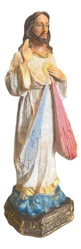 Escultura Misericordia 30 Cm Resina Ojo Pintado Blanco
