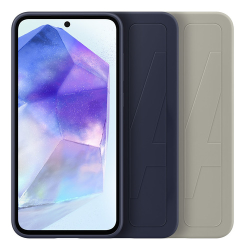 Funda Para Galaxy A55 Standing Grip Cover Color: Gray