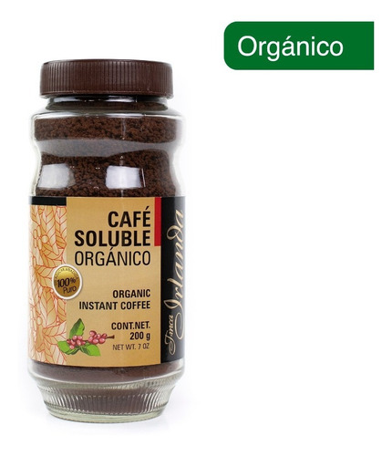 Café Soluble Organico Finca Irlanda 200g. - 100% Chiapas