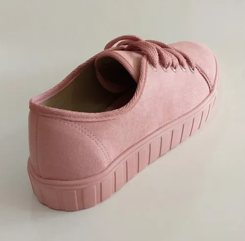 Tênis beira rio on sale sola alta rosa