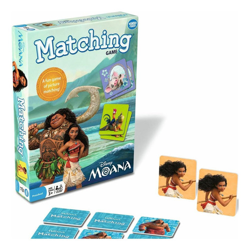 Juego De Emparejamiento Disney Moana Wonder Forge 3-5 Años