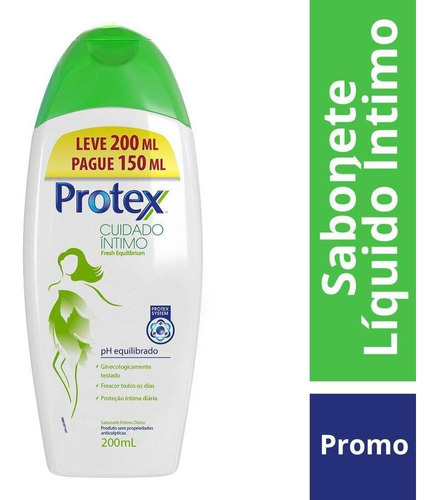 Sabonete Líquido Íntimo Protex Fresh Equilibrium  200ml