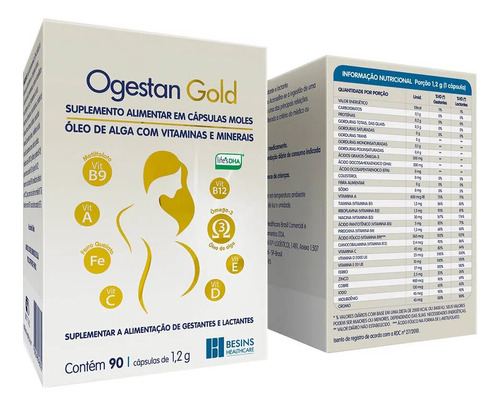 Ogestan Gold C/ 90 Cápsulas - Besins